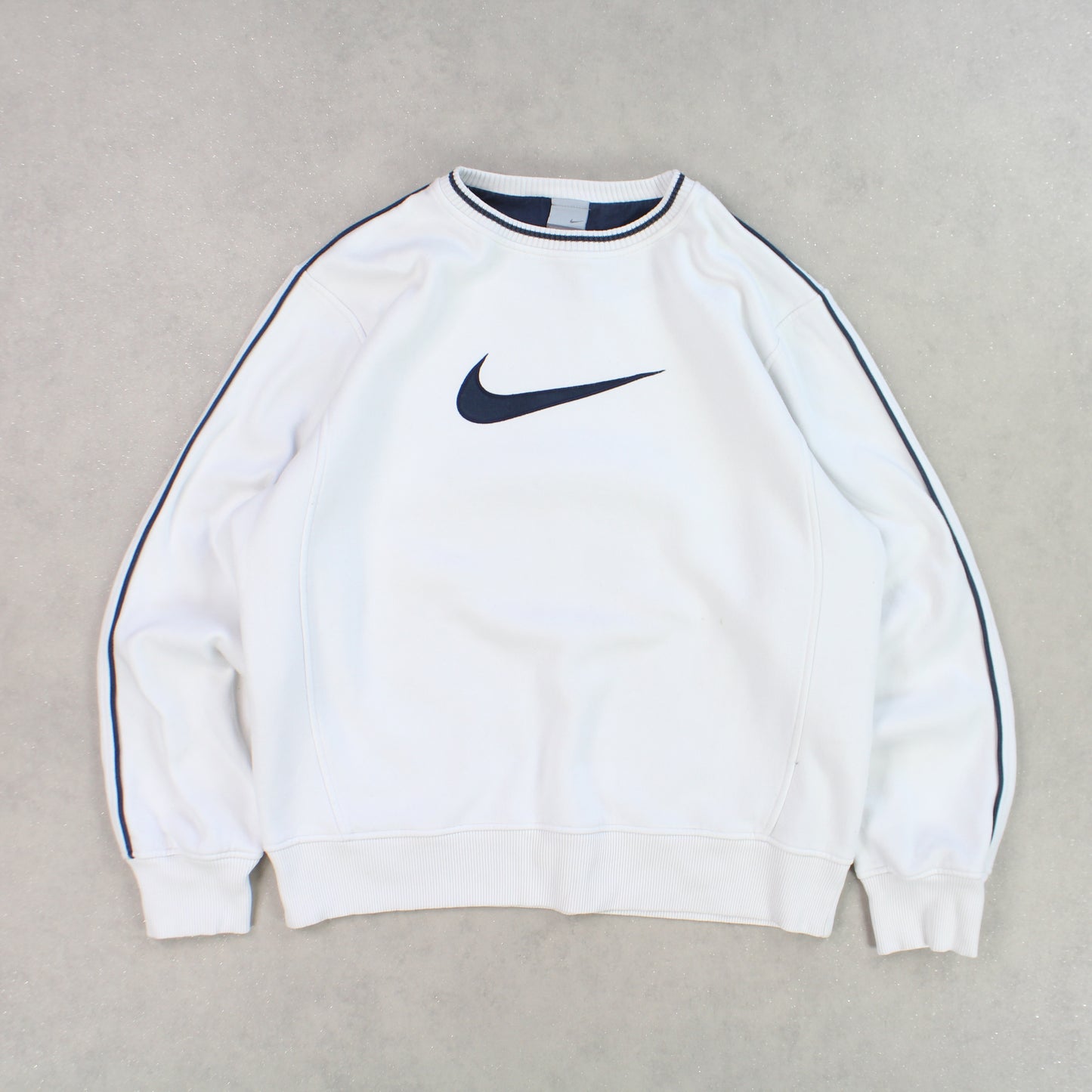 RARE 00s Nike Heavyweight Sweatshirt White - (S)