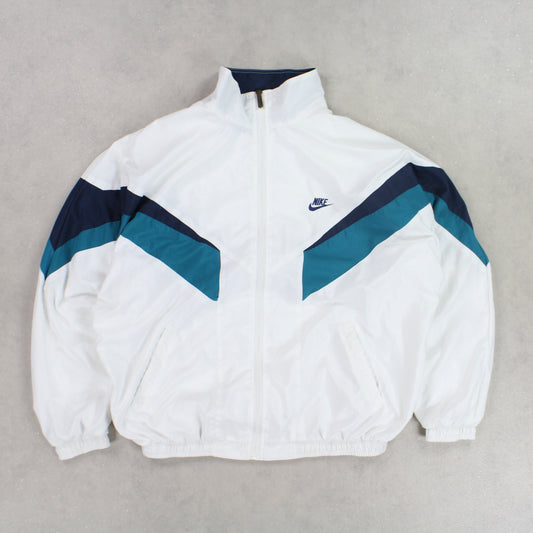 RARE 90s Nike Track Jacket White - (M)