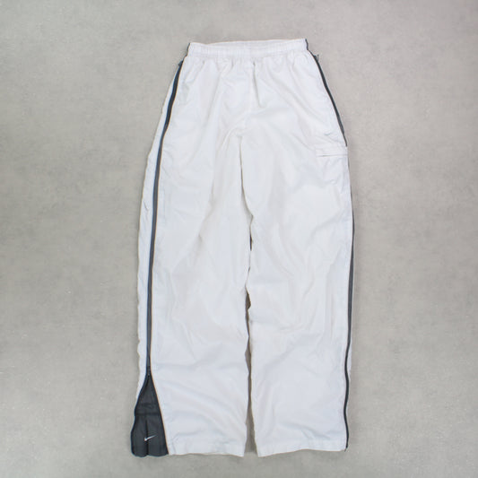 SUPER RARE 00s Nike Trackpants White - (S)