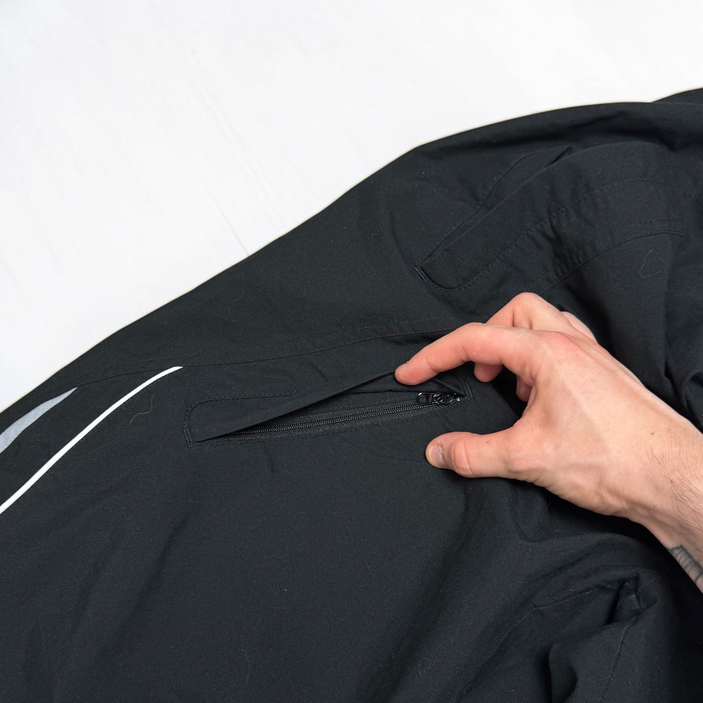 RARE 2000s Baggy Nike Trackpants Black - (L)