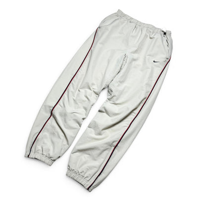 RARE 2000s Nike Trackpants Cream - (M)