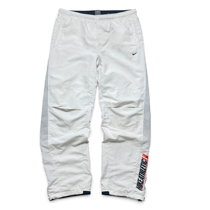 SUPER RARE 2000s Nike Trackpants White - (M)