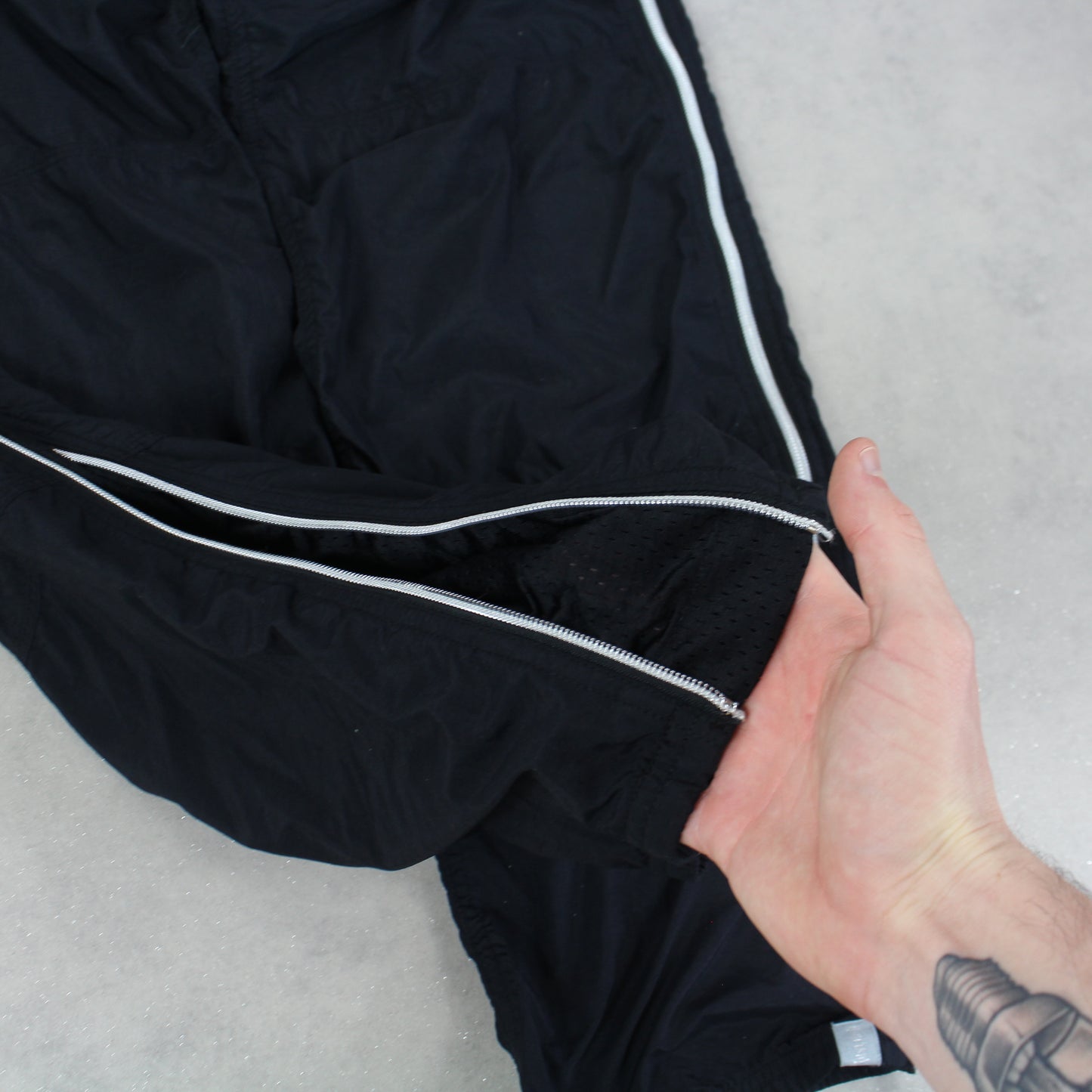 RARE 00s Nike Trackpants Black - (XS)