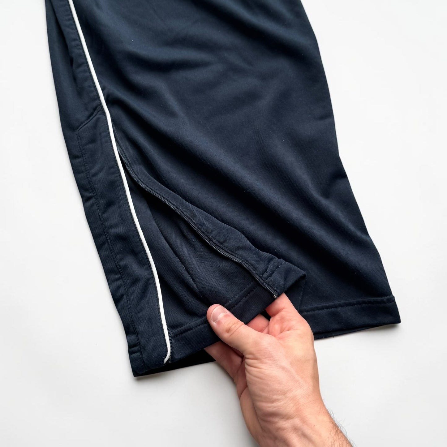 2000s Baggy Nike Trackpants Navy - (L)