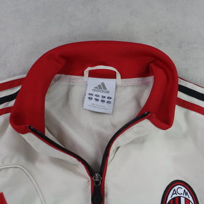 SUPER RARE 00s Adidas AC Milan Track Jacket Cream - (S)