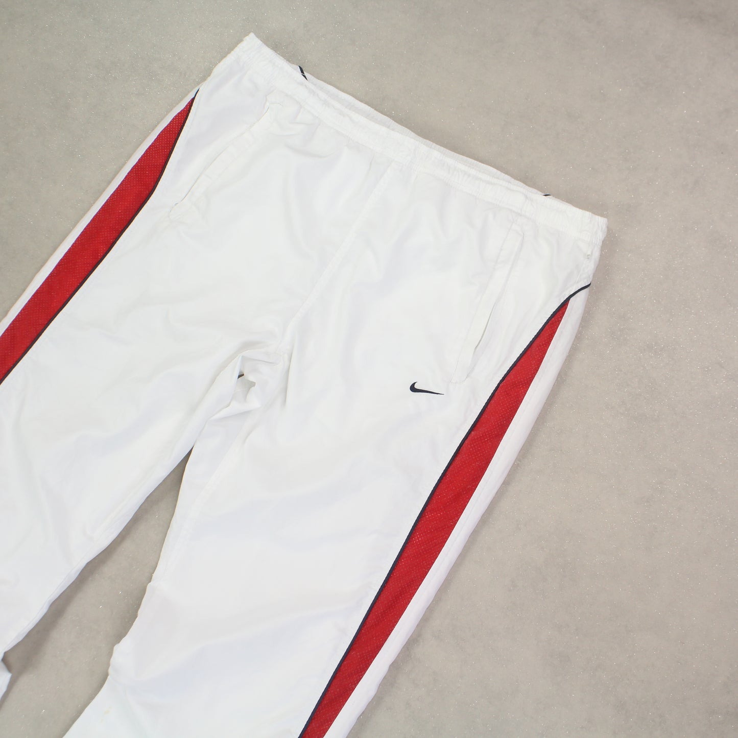 SUPER RARE 00s Nike Trackpants White - (XL)