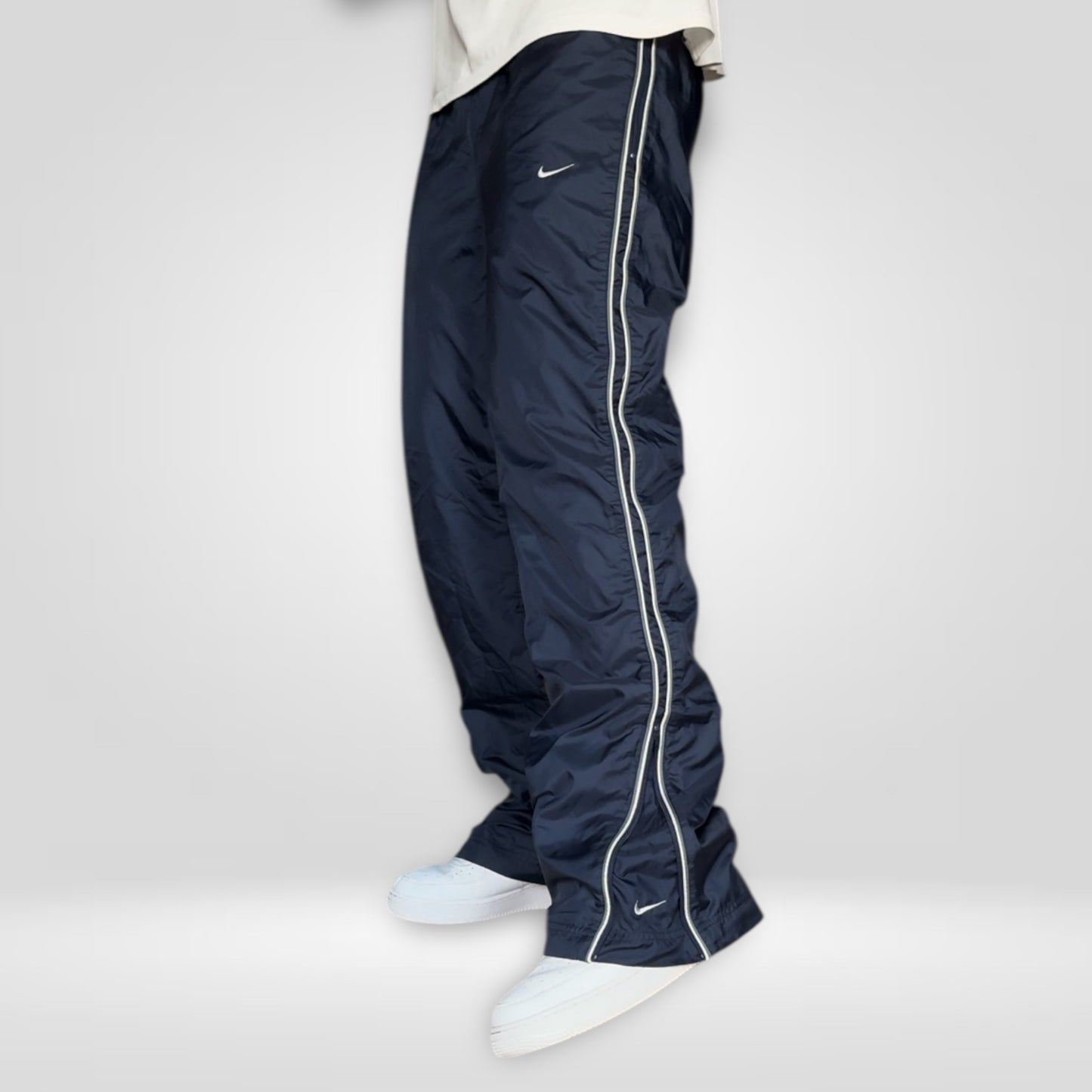 SUPER RARE 2000s Nike Trackpants Navy - (L)