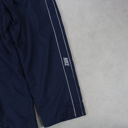 RARE 00s Nike Baggy Trackpants Navy - (L)