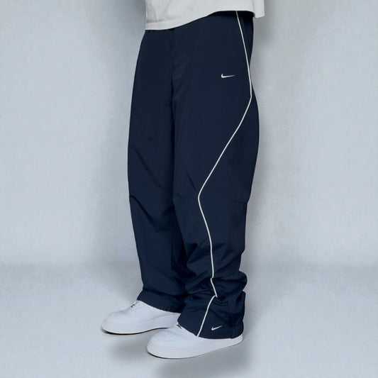 SUPER RARE 2000s Nike Trackpants Navy *PREMIUM* - (L)