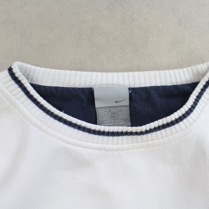 SELTENES Nike Heavyweight Sweatshirt aus den 2000ern, Weiß – (S)