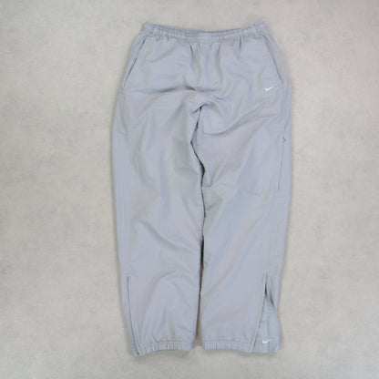 RARE 00s Nike Trackpants Grey - (L)