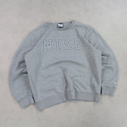 RARE 00s Nike Sweatshirt Grey - (M)