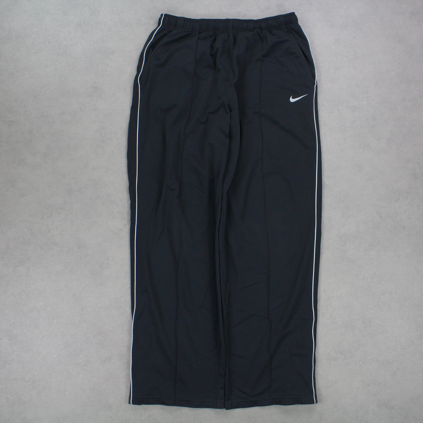 RARE Vintage 00s Nike Trackpants Dark Grey - (L)