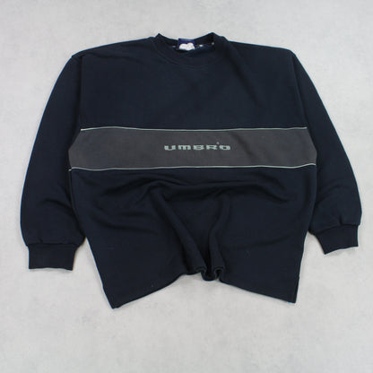 RARE Vintage 1990s Umbro Sweatshirt Black - (L)