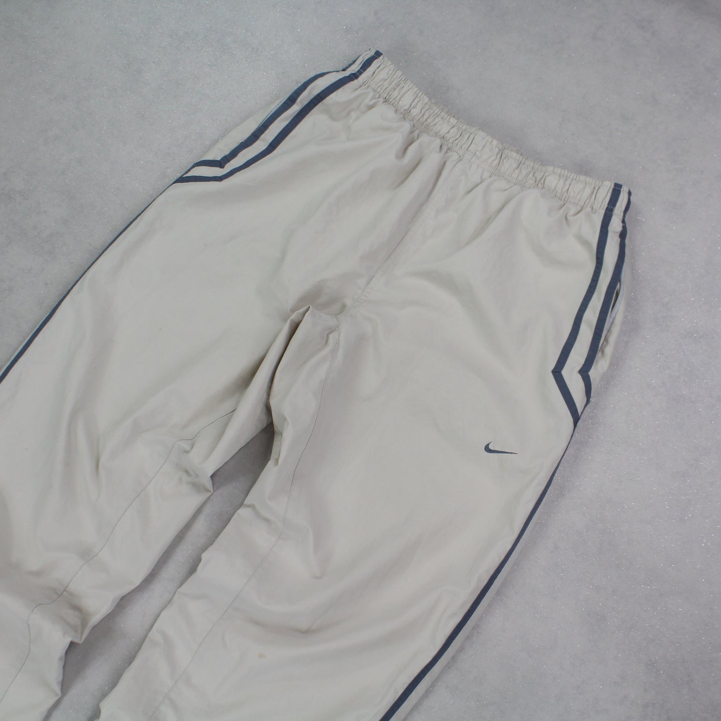 SUPER RARE 00s Nike Trackpants Cream - (M)