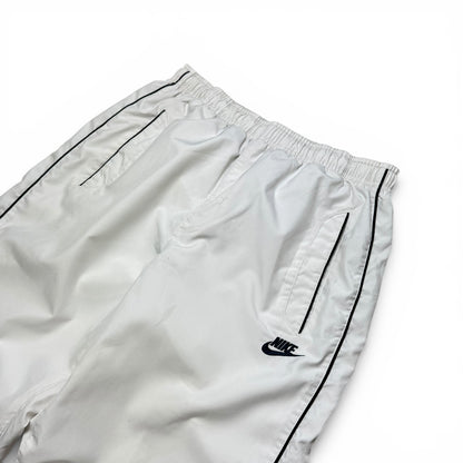SUPER RARE 2000s Baggy Nike Trackpants White - (L)