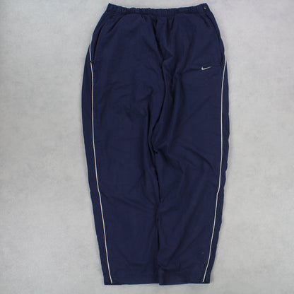 RARE Vintage 1990s Nike Trackpants Navy - (L)