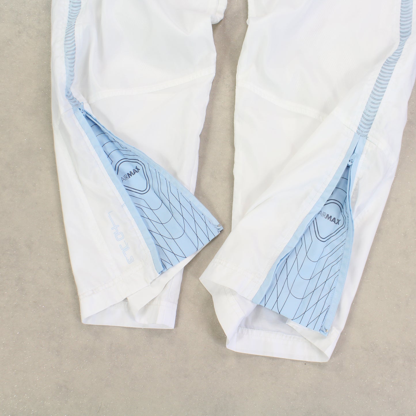 RARE 2000s Nike Air Max Trackpants White - (S)