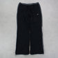 RARE 00s Nike Baggy Trackpants Black - (M)