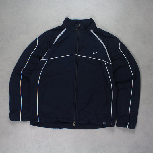 RARE 2000s Nike Track Jacket Navy - (S)