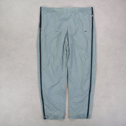 RARE 00s Nike Trackpants Green - (L)