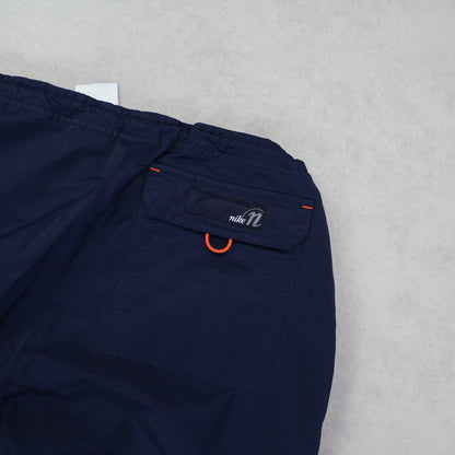 RARE Vintage 00s Nike Trackpants Navy - (S)