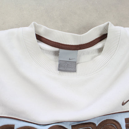 RARE Vintage 00s Nike Sweatshirt White - (S)