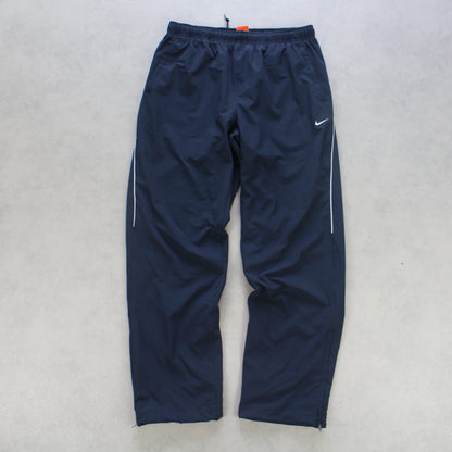 SELTENE Baggy-Trainingshose von Nike aus den 2000ern, Marineblau – (L)