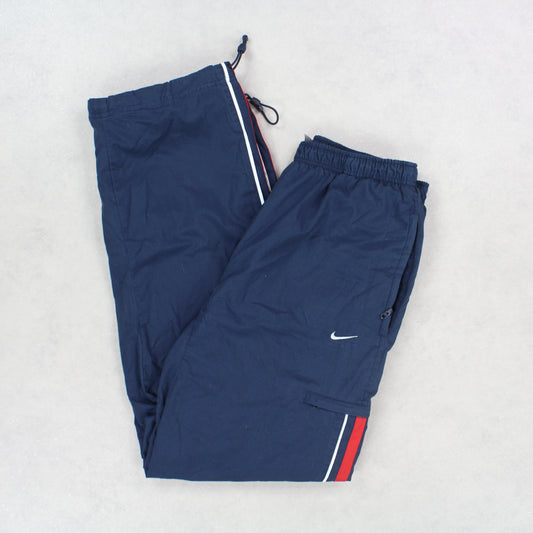 RARE Vintage 00s Nike Trackpants Blue - (M)