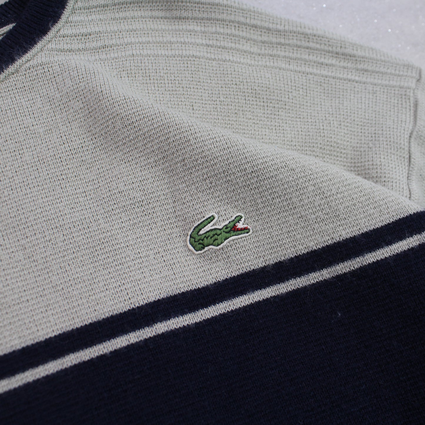 RARE 90s Lacoste Jumper Navy  - (L)