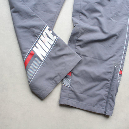 RARE 2000s Nike Trackpants Grey - (L)