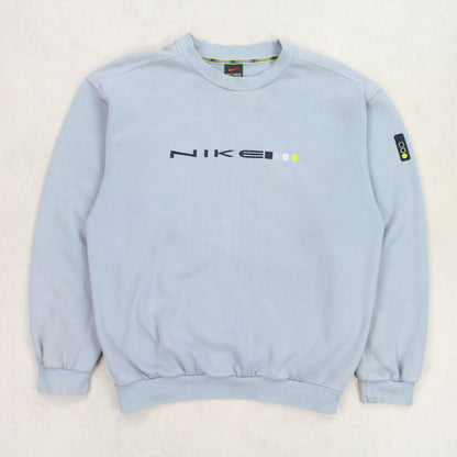 VERY RARE 1990s Nike Spell Out Sweatshirt Blue - (XS)