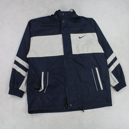 SUPER RARE 00s Vintage Nike Reversible Jacket Navy/Black - (XL)