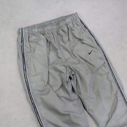 SUPER RARE 2000s Baggy Nike Trackpants Grey - (L)