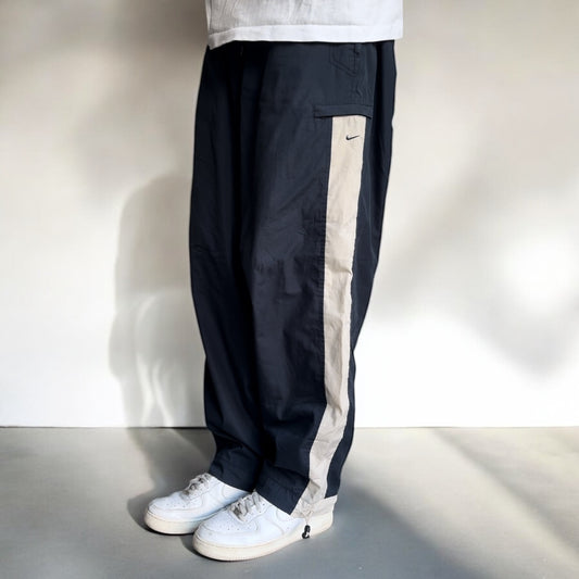 RARE 2000s Baggy Nike Trackpants Navy - (L)