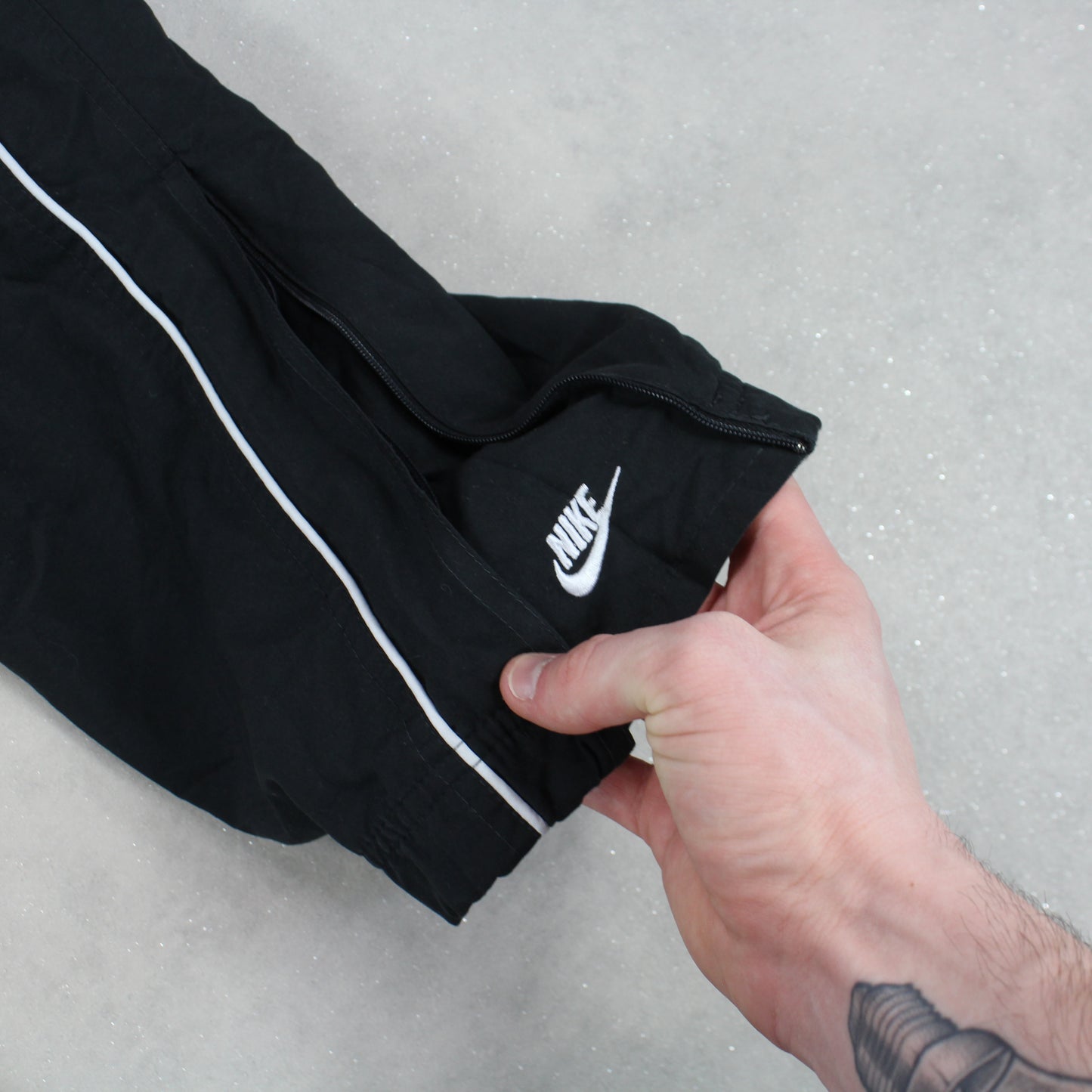 RARE 00s Nike Trackpants Black - (L)