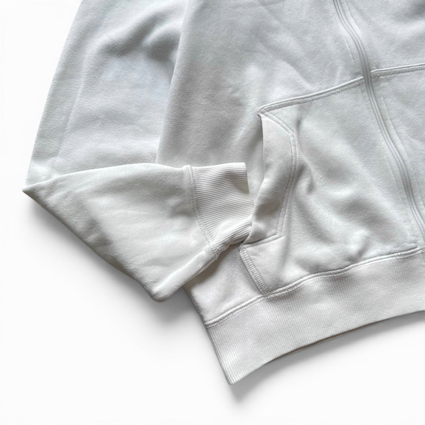RARE 2000s Nike Zip Hoodie White - (L)