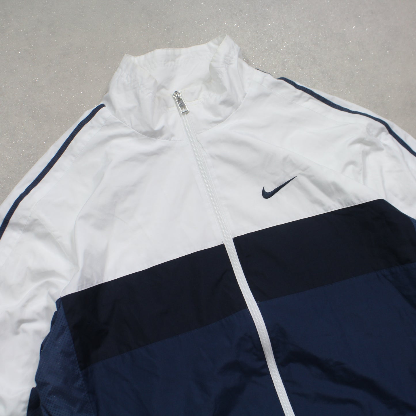 RARE 2000s Nike Track Jacket White - (M)