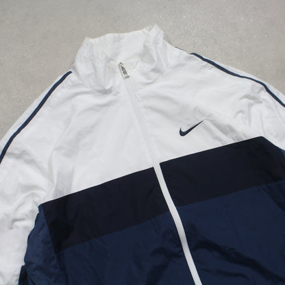 RARE 2000s Nike Track Jacket White - (M)