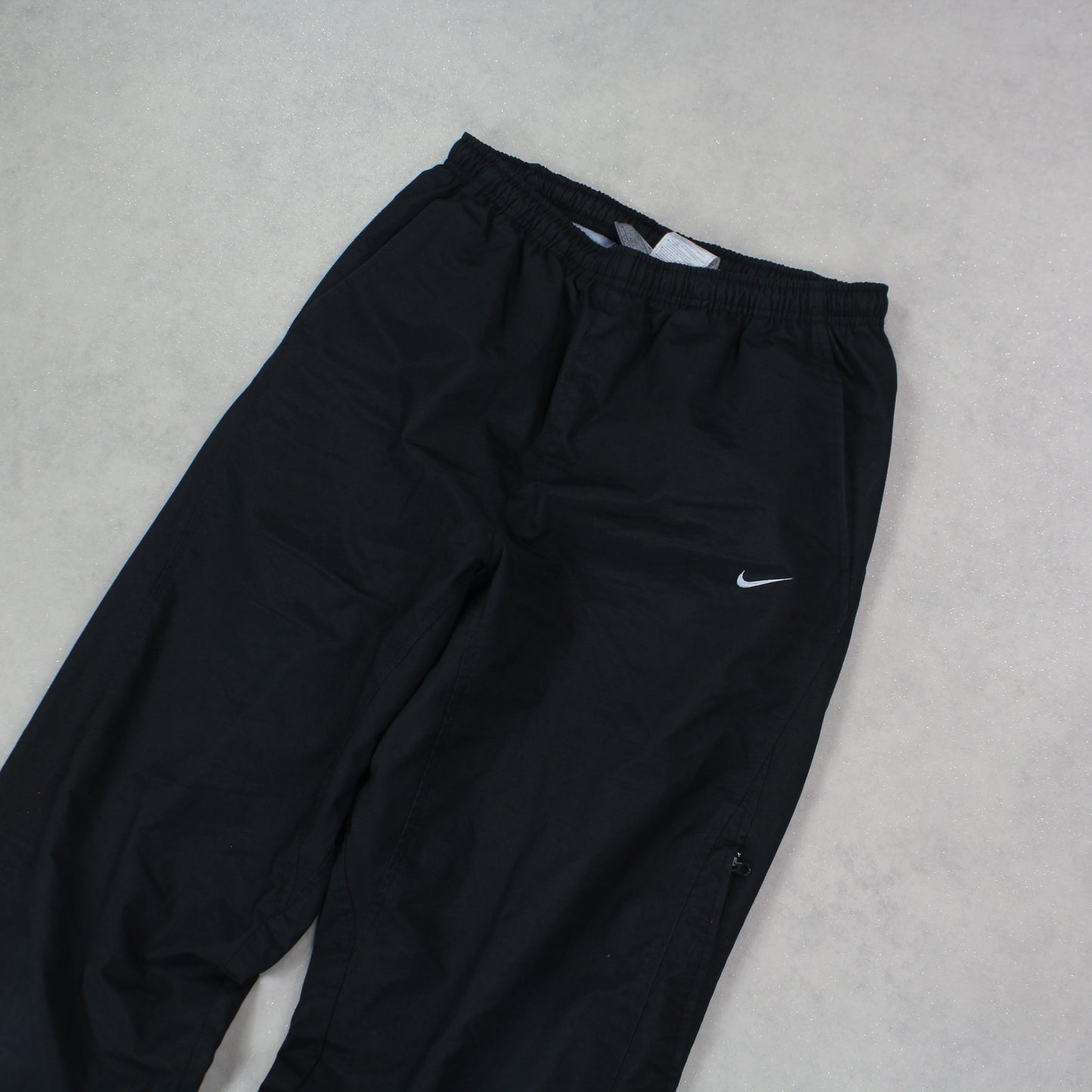 RARE 00s Baggy Nike Trackpants Black - (S)