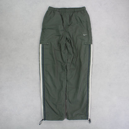 RARE 00s Nike Trackpants Green - (S)