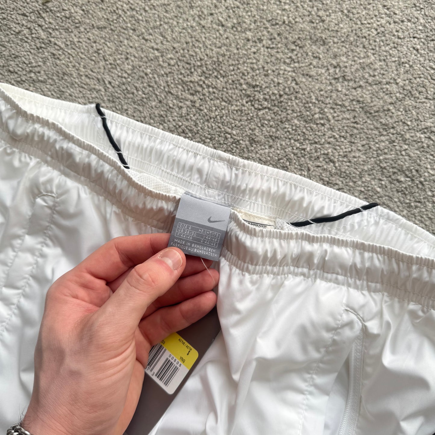 SUPER RARE 2000s Brand New Nike Trackpants White *PREMIUM* - (S)