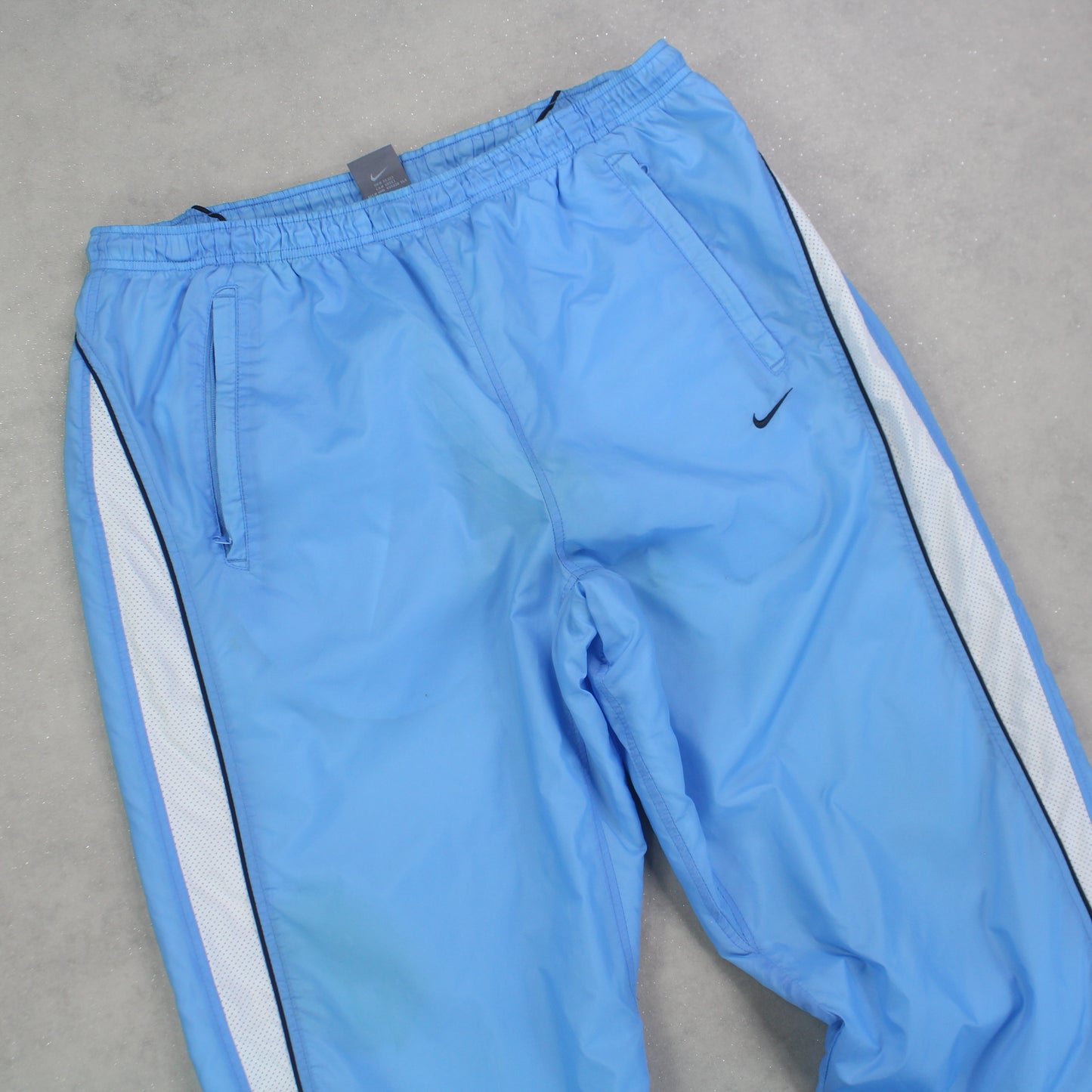 SUPER RARE 00s Nike Trackpants Blue - (L)