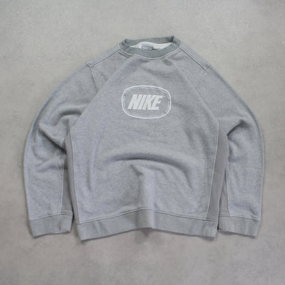 RARE 2000s Nike Sweatshirt Grey - (S)
