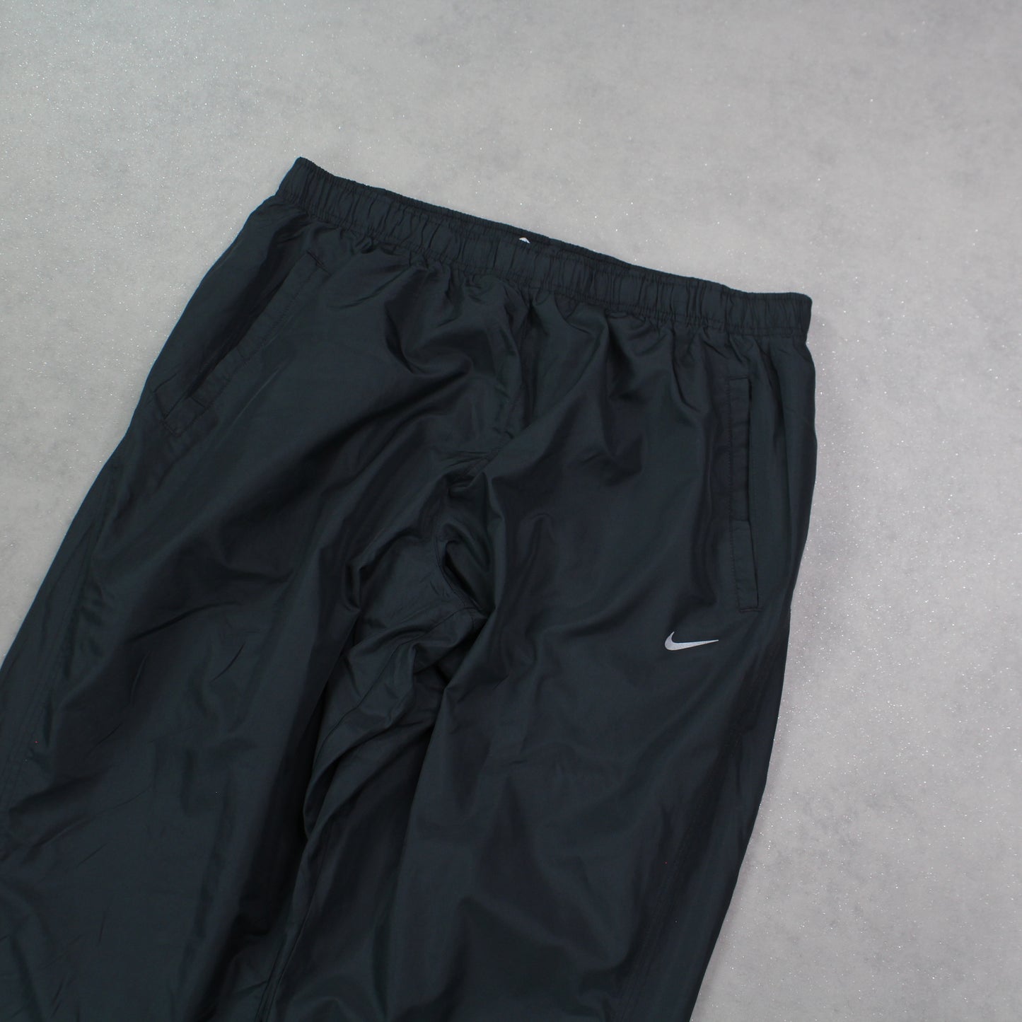 RARE 00s Nike Baggy Trackpants Grey - (L)