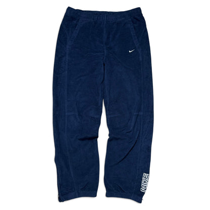 SUPER RARE 2000s Nike Fleece Joggers Navy - (L)