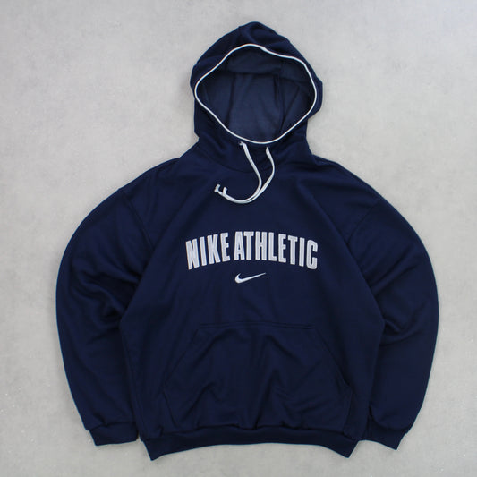 SUPER RARE 00s Nike Hoodie Navy - (S)