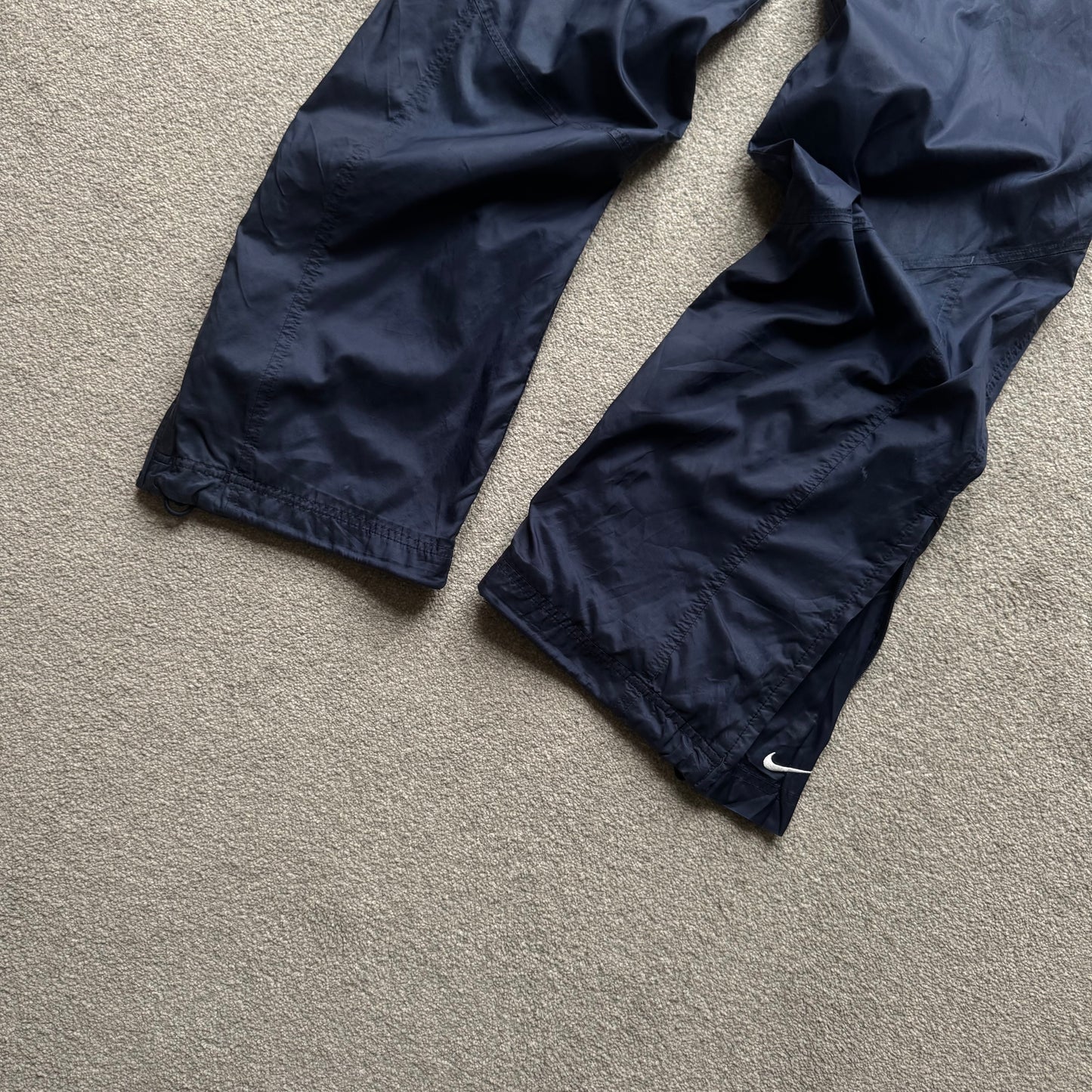 RARE 2000s Nike Trackpants Navy - (L)