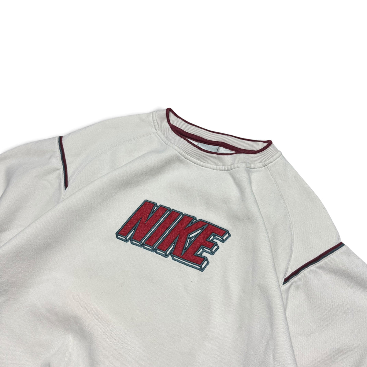 SUPER RARE 2000s Nike Sweatshirt Cream - (S)