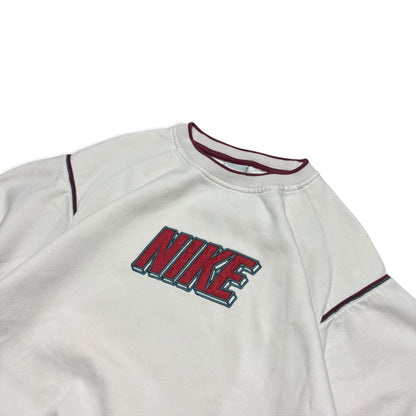 SUPER RARE 2000s Nike Sweatshirt Cream - (S)